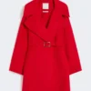 Short wool coat, red Short wool coat, red