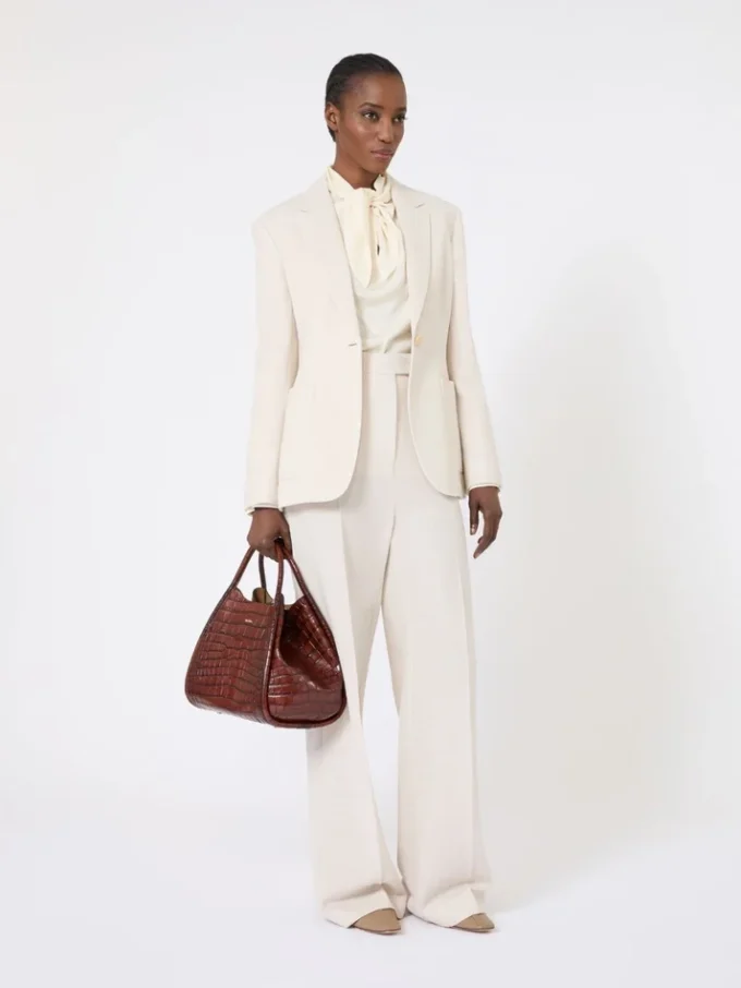 Silk charmeuse blouse, ivory Silk charmeuse blouse, ivory