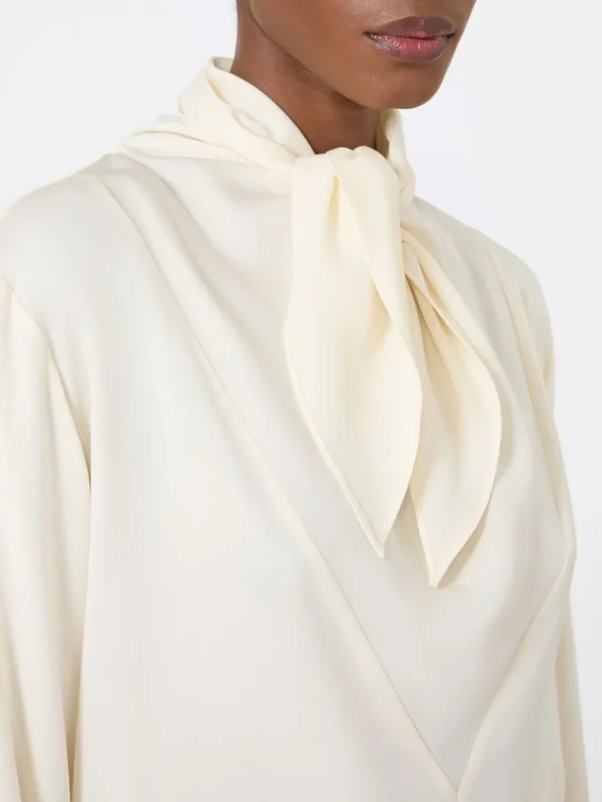 Silk charmeuse blouse, ivory Silk charmeuse blouse, ivory