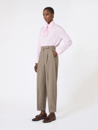 Silk charmeuse blouse, pink