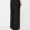 Silk jacquard midi skirt, black Silk jacquard midi skirt, black