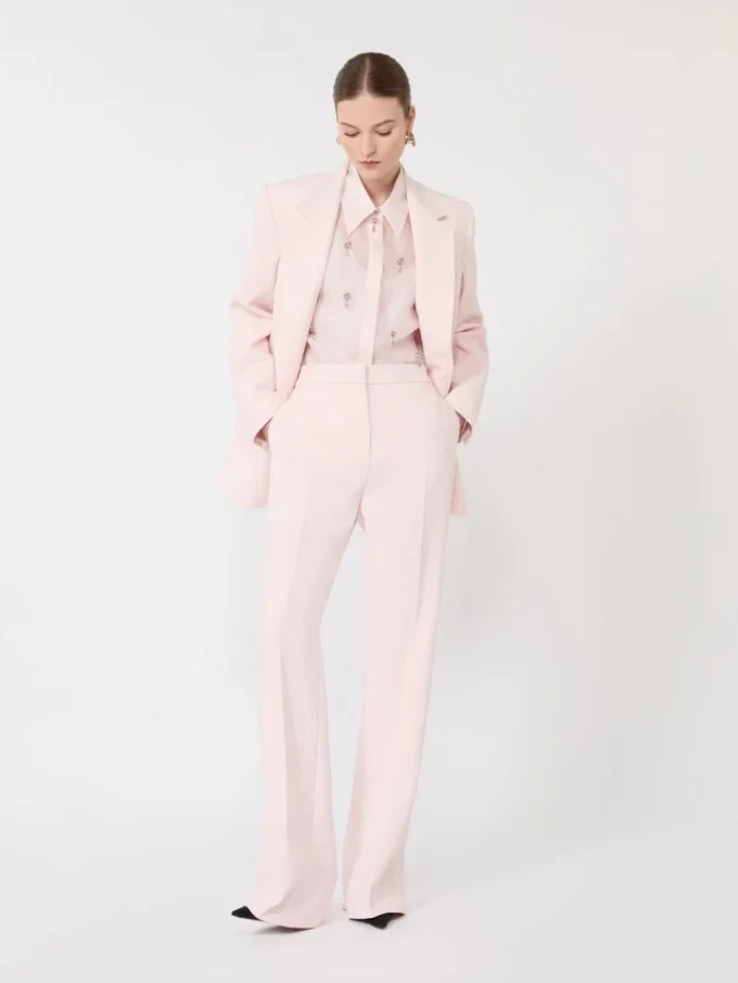 Silk organza shirt, pink