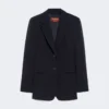 Single-breasted cady blazer, navy