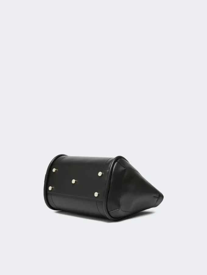 Small leather marine bag, black