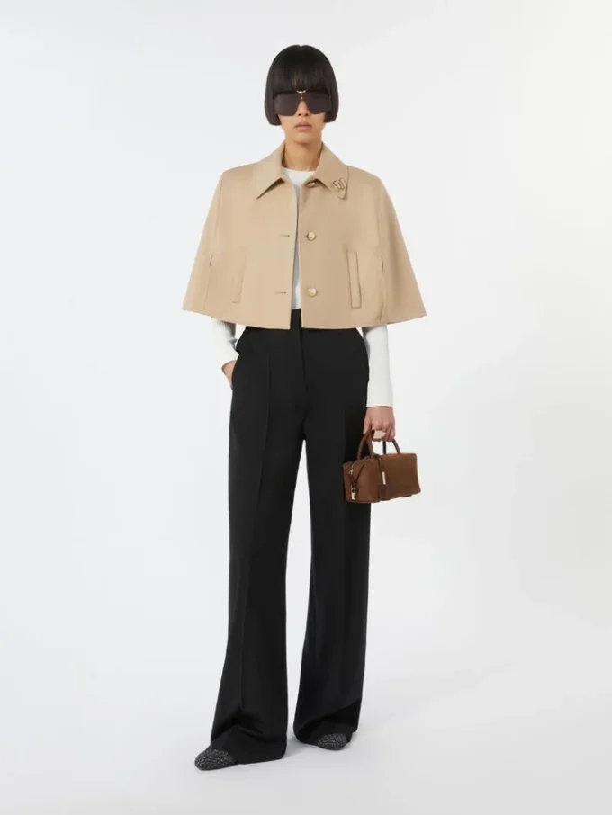 Small nubuck leather bowler bag, dark brown