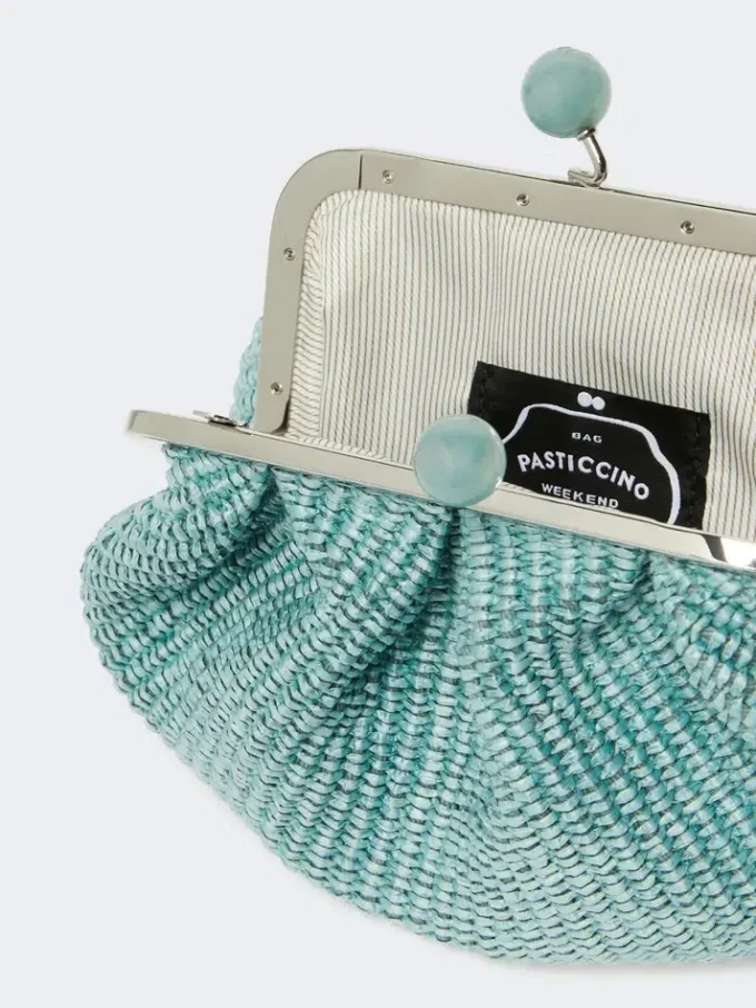 Small raffia-effect pasticcino bag, oil Small raffia-effect pasticcino bag, oil