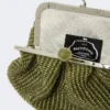 Small raffia-effect pasticcino bag, sage green Small raffia-effect pasticcino bag, sage green