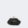 Small sheepskin pasticcino bag, black
