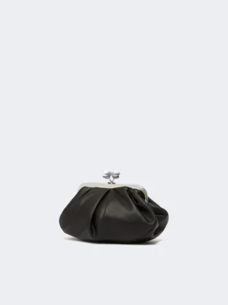 Small sheepskin pasticcino bag, black