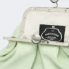 Small sheepskin pasticcino bag, pastel green