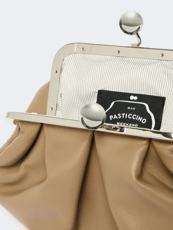 Small sheepskin pasticcino bag, turtledove