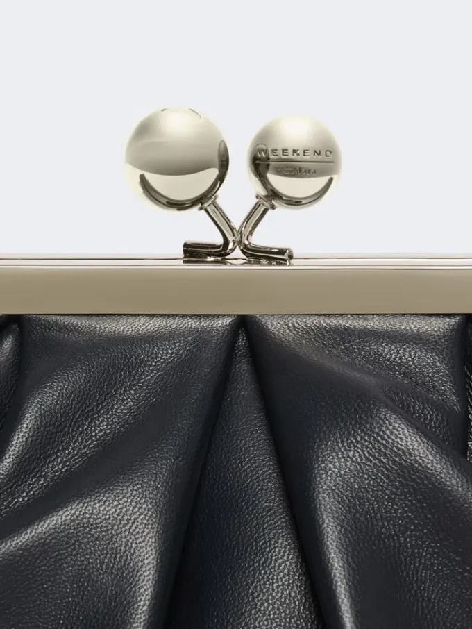 Small sheepskin pasticcino bag, ultramarine