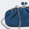 Small suede pasticcino bag, cornflower blue Small suede pasticcino bag, cornflower blue