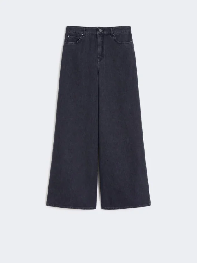 Soft cotton denim jeans, black