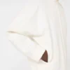 Soft scuba jersey jacket, ivory