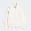 Soft scuba jersey jacket, ivory