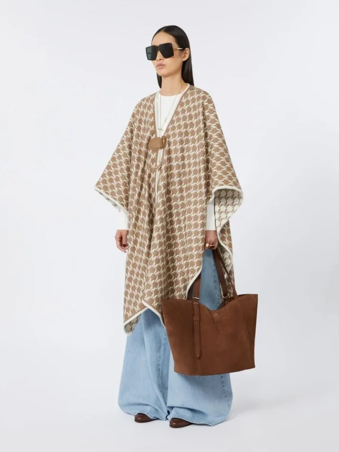 Split leather archetipo handbag, dark brown Split leather archetipo handbag, dark brown