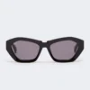 Square bold sunglasses, black