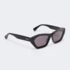 Square bold sunglasses, black