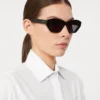Square bold sunglasses, black