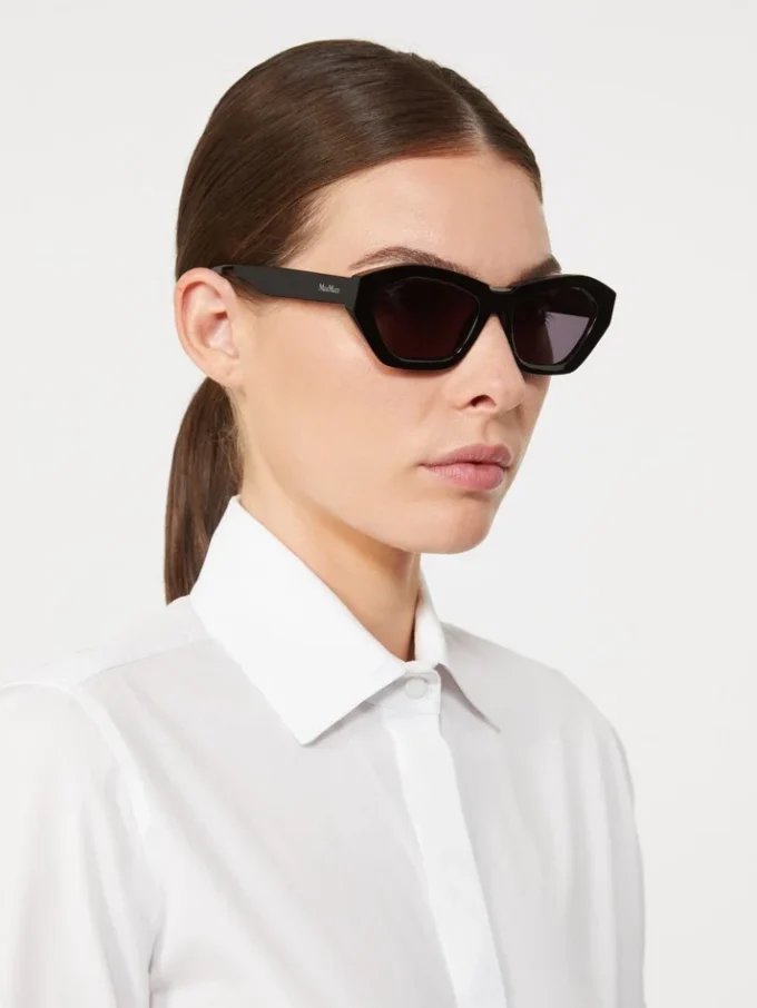 Square bold sunglasses, black