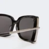 Square sunglasses, black