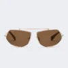 Square sunglasses, brown
