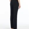 Straight-fit cady trousers, navy