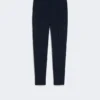 Straight-fit cady trousers, navy