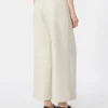 Stretch cotton and linen trousers, ivory Stretch cotton and linen trousers, ivory
