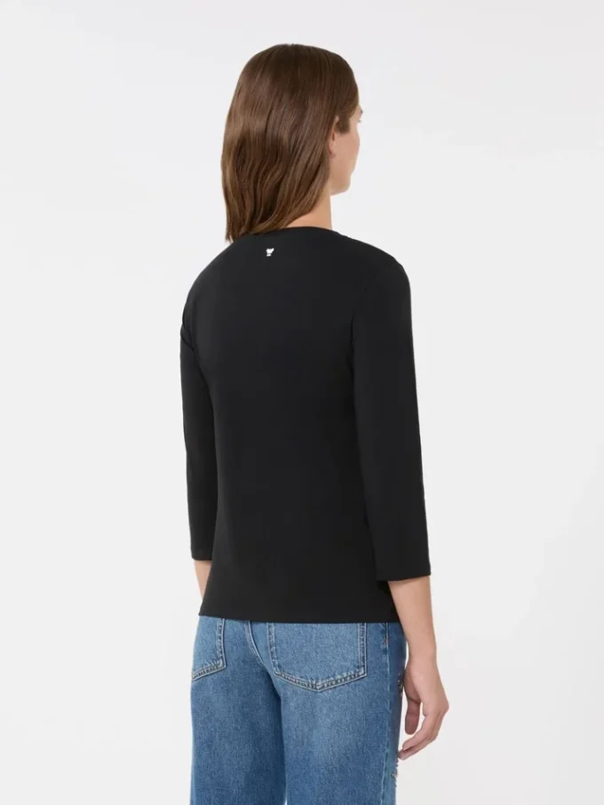 Stretch cotton t-shirt, black Stretch cotton t-shirt, black