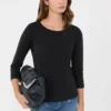 Stretch cotton t-shirt, black Stretch cotton t-shirt, black