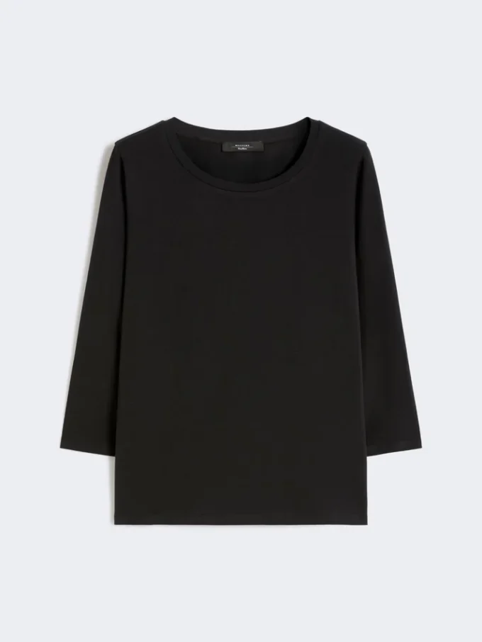 Stretch cotton t-shirt, black Stretch cotton t-shirt, black
