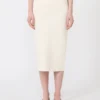 Stretch viscose pencil skirt, white Stretch viscose pencil skirt, white