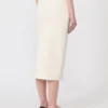 Stretch viscose pencil skirt, white Stretch viscose pencil skirt, white