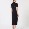 Stretch viscose sheath dress, navy Stretch viscose sheath dress, navy