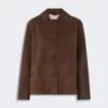 Suede jacket, brown