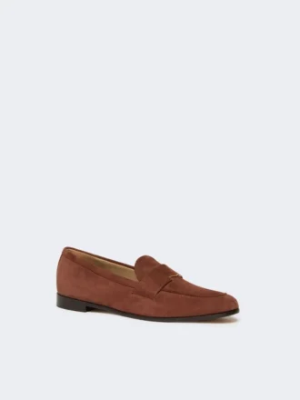Suede moccasins, brown