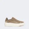 Suede sneakers, mud