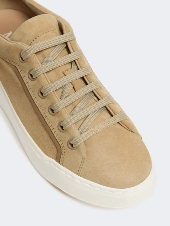 Suede sneakers, sand Suede sneakers, sand