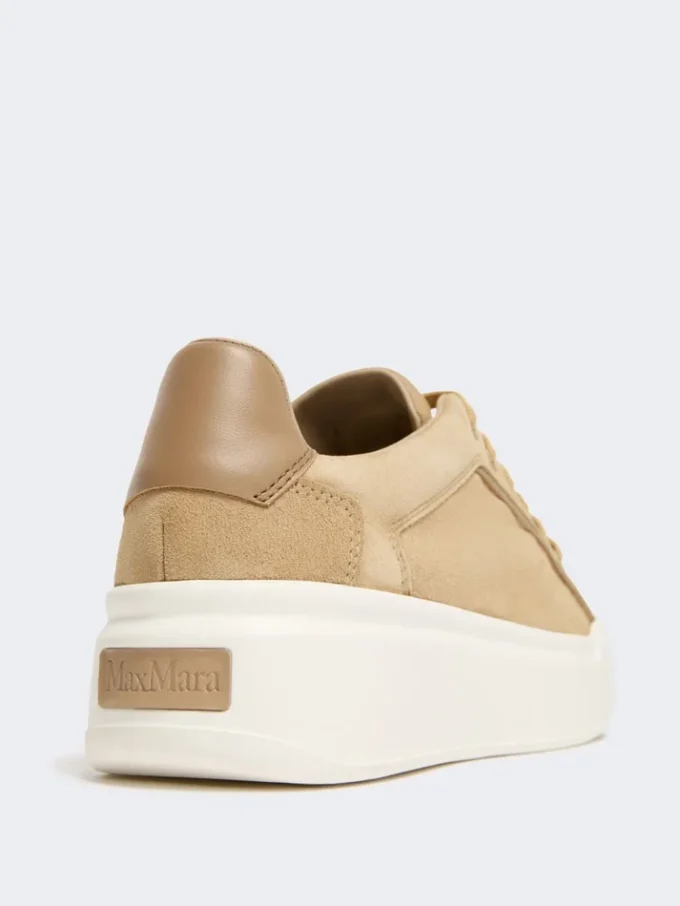 Suede sneakers, sand Suede sneakers, sand
