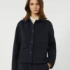 Technical jersey jacket, navy