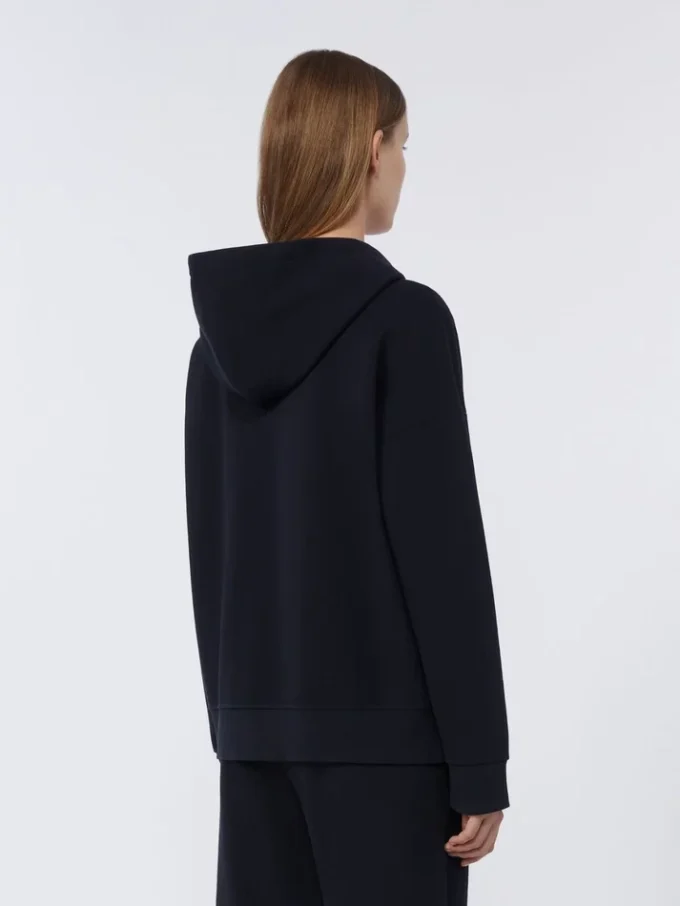 Technical jersey zip-up sweatshirt, ultramarine