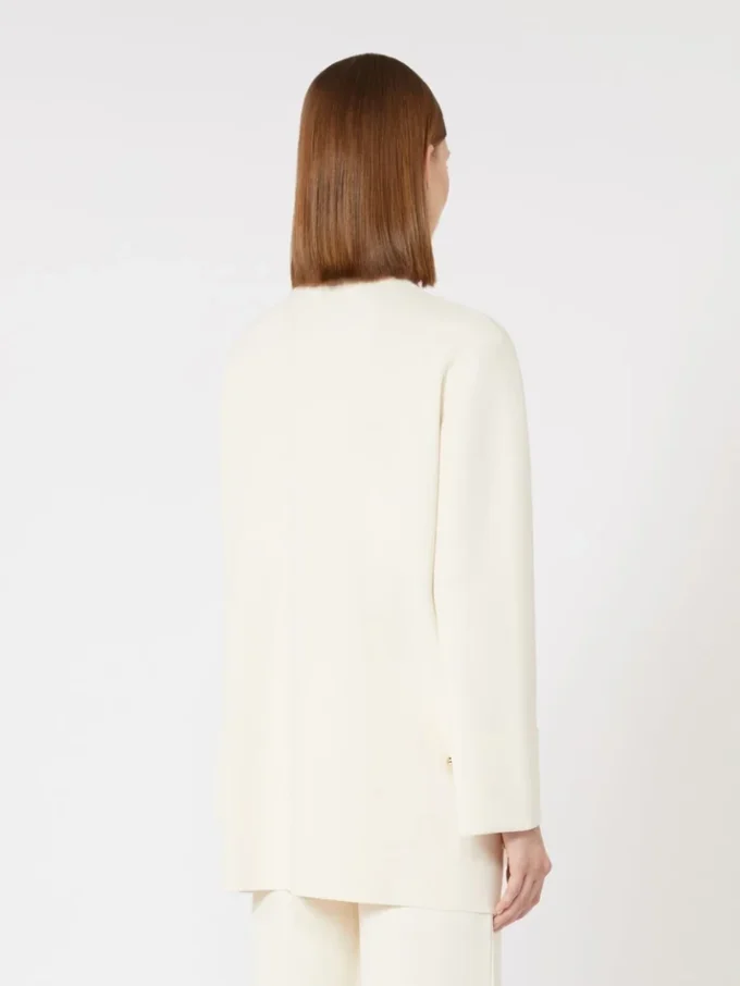 Viscose crepe yarn jumper, ivory Viscose crepe yarn jumper, ivory