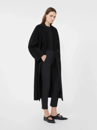 Viscose jersey trousers, black