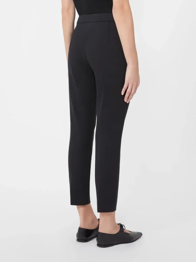 Viscose jersey trousers, black