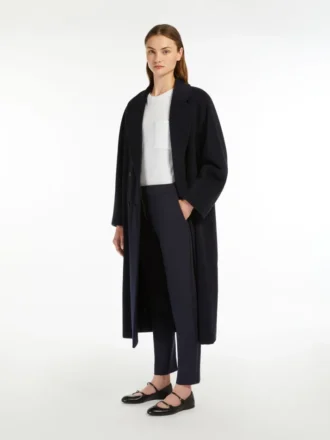 Viscose jersey trousers, ultramarine