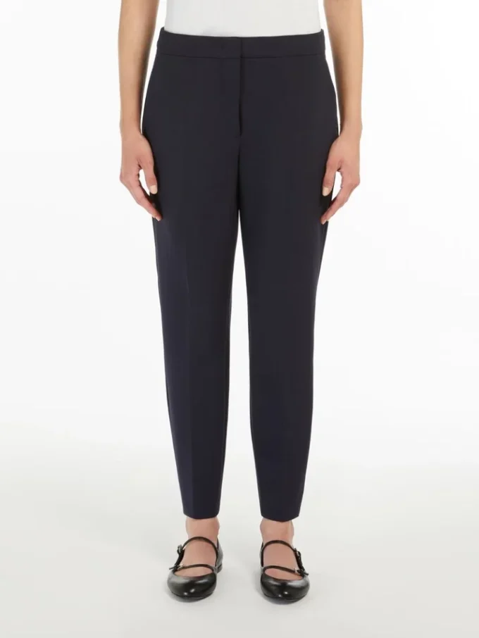 Viscose jersey trousers, ultramarine