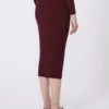 Viscose pencil skirt, bordeaux Viscose pencil skirt, bordeaux