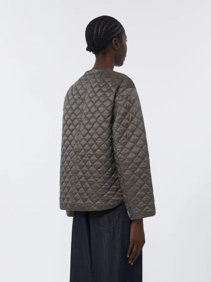 Water-repellent canvas padded jacket, dark grey Water-repellent canvas padded jacket, dark grey